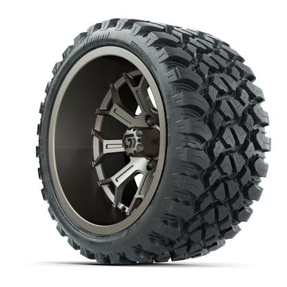 GTW® Assault Matte Bronze 15 in Wheels with 23X10-R15 Nomad Steel Belted Radial All-Terrain Tires - Full Set