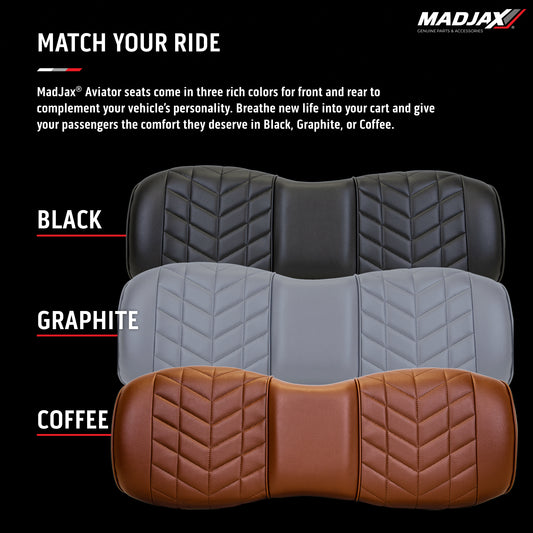 MadJax Aviator Genesis 250/300 Rear Seat Cushions - Select Color