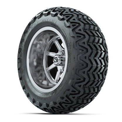 GTW® Reaper Chrome 14 in Wheels with 23X10-14 Predator All-Terrain Tires - Full Set