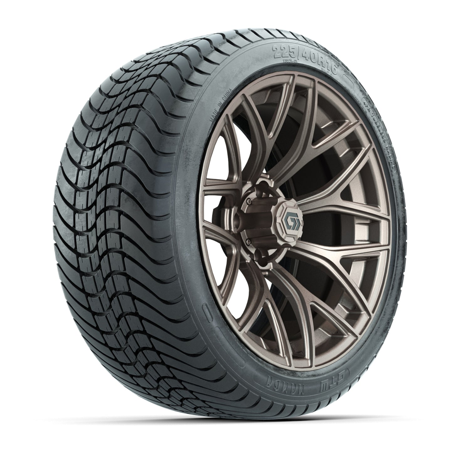 GTW® Monaco Matte Bronze 16 in Wheels with 225/40-R16 Mamba Street Tires - Full Set
