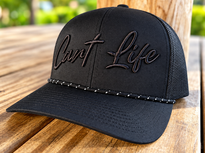 Cart Life Black on Black Snapback Hat