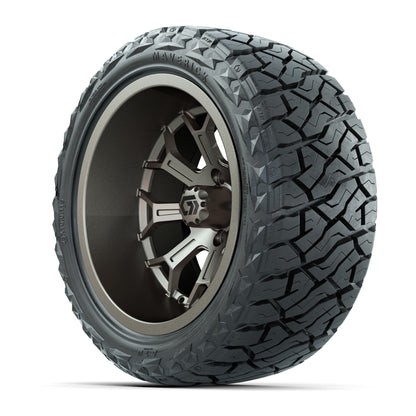 GTW® Assault Matte Bronze 15 in Wheels with 23X10-R15 Maverick Steel Belted Radial All-Terrain Tires - Full Set