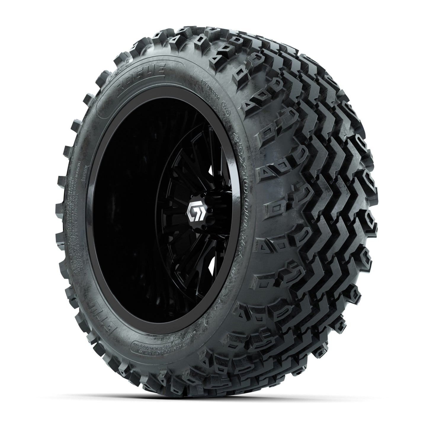 GTW® Viper Gloss Black 14 in Wheels with 23X10-R14 Rogue All-Terrain Tires - Full SetItem # A19-2646