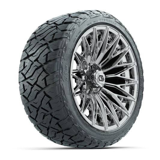 GTW® Blur Chrome 16 in Wheels with 225/40-R16 Maverick Street Tires - Full Set