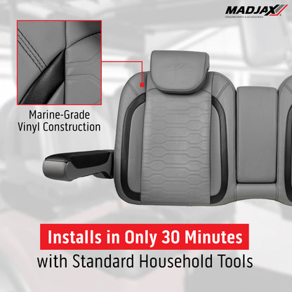 MadJax® Club Car Precedent/Tempo/Onward Black Commander Front Seat Cushions