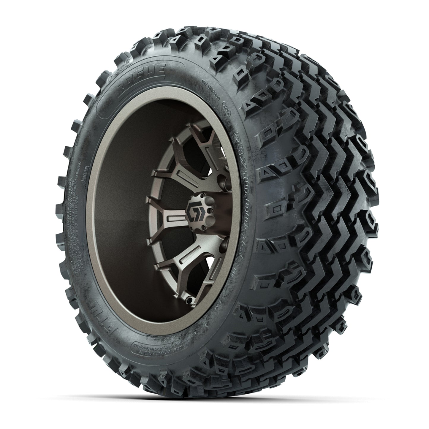 GTW® Assault Matte Bronze 14 in Wheels with 23X10-R14 Rogue All-Terrain Tires - Full Set