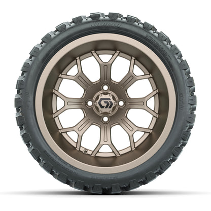 GTW® Assault Matte Bronze 15 in Wheels with 23X10-R15 Nomad Steel Belted Radial All-Terrain Tires - Full Set
