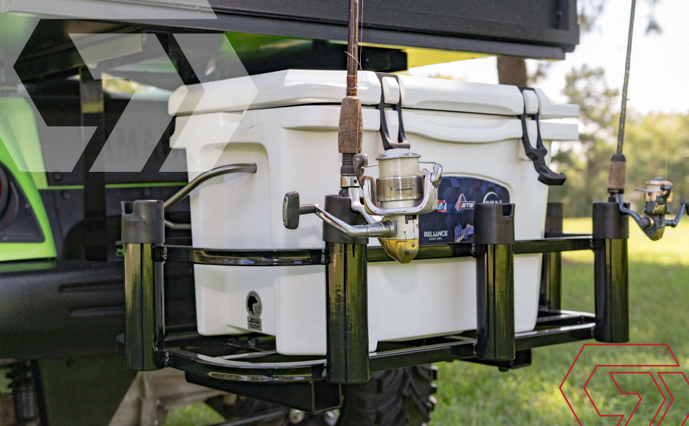 GTW / MadJax Hitch Mount Cooler and Rod Holder Rack for Mach Rear Seat – Low Speed Living