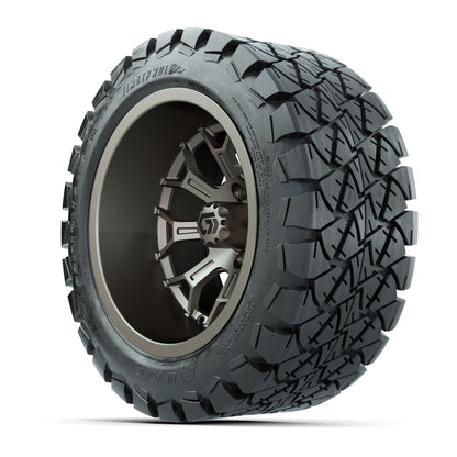 GTW® Assault Matte Bronze 14 in Wheels with 22X10-14 Timberwolf All-Terrain Tires - Full Set