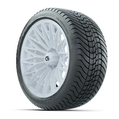 GTW® Blur Gloss White 16 in Wheels with 225/40-R16 Mamba Street Tires - Full Set