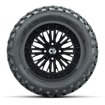 GTW® Viper Gloss Black 14 in Wheels with 23X10-R14 Rogue All-Terrain Tires - Full SetItem # A19-2646