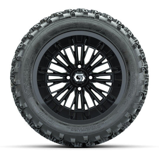 GTW® Viper Gloss Black 14 in Wheels with 23X10-R14 Rogue All-Terrain Tires - Full SetItem # A19-2646