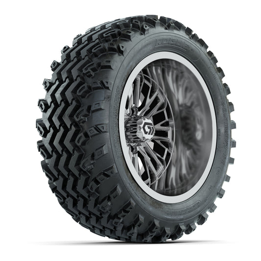 GTW® Viper Chrome 14 in Wheels with 23X10-R14 Rogue All-Terrain Tires - Full Set