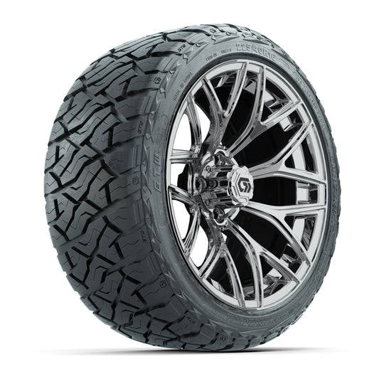 GTW® Monaco Chrome 16 in Wheels with 225/40-R16 Maverick Street Tires - Full Set