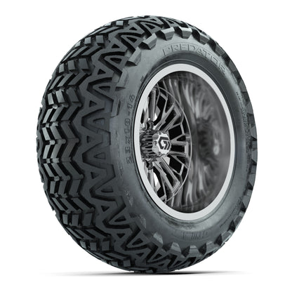 GTW® Viper Chrome 14 in Wheels with 23X10-14 Predator All-Terrain Tires - Full Set