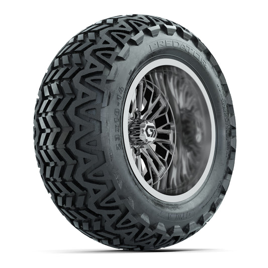 GTW® Viper Chrome 14 in Wheels with 23X10-14 Predator All-Terrain Tires - Full Set