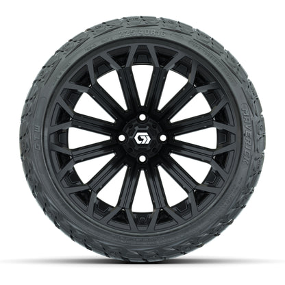 GTW® Phantom Gloss Black 16 in Wheels with 225/40-R16 Maverick Street Tires - Full Set